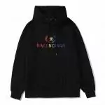 balenciaga embroidered sweater fr hoodie rainbow logo black